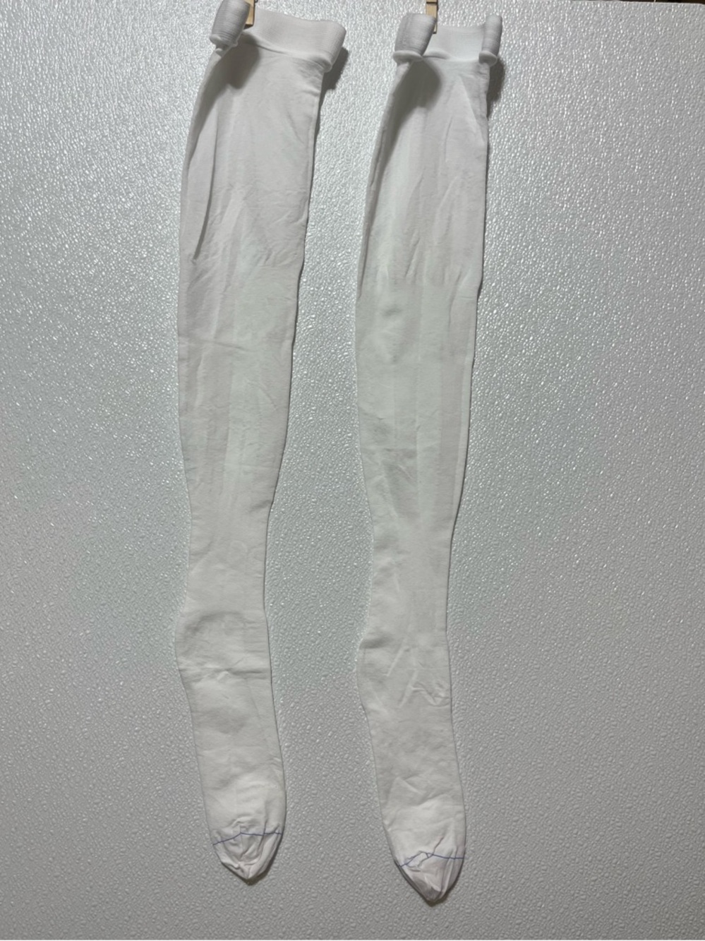 3/$10 Women’s Compression White Over the Knee Socks